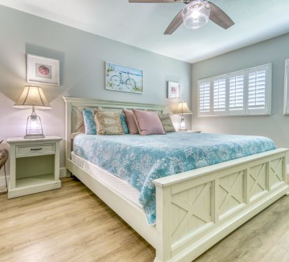 Rest easy in this spacious and cozy bedroom.