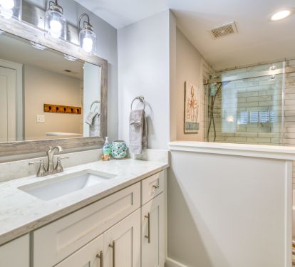 Relax in a soothing bath or refreshing shower.