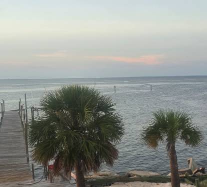 Center view from deck