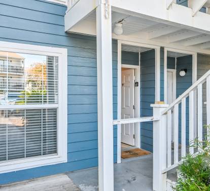The front door to your home away from home beach vacation oasis.