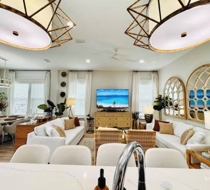 View from kitchen area