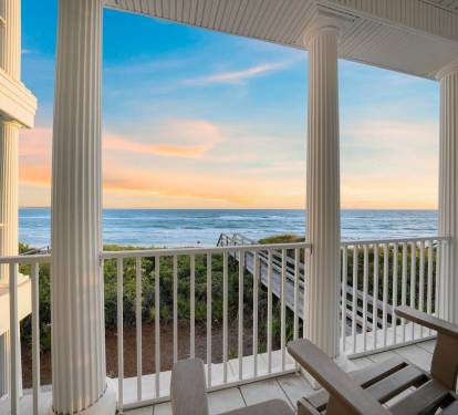 Ocean View from second floor balcony