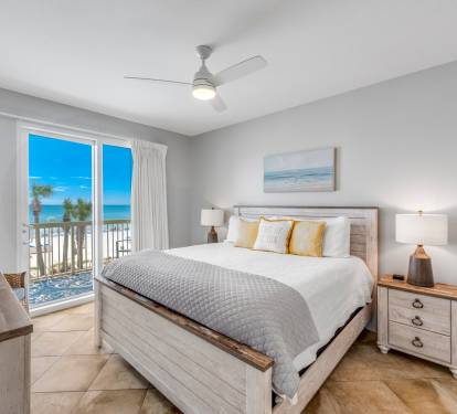 Lots of storage and even a device charging stand next to the bed.
