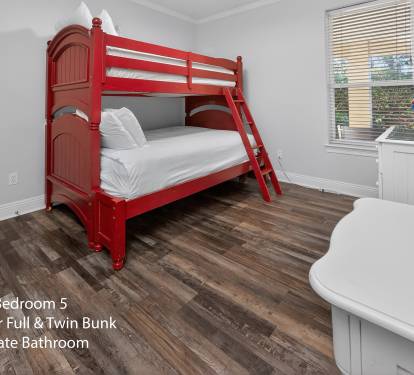 Bunk bed setup adding a fun and functional sleeping space