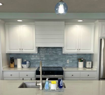 New quartz countertops range with air fryer convection a 5-burner cooktop