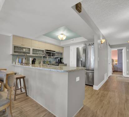 View into Kitchen from Dining Area