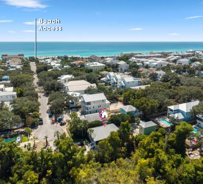Our house is located at the end of the street, less than 5 minute walk to private gated neighborhood beach access 