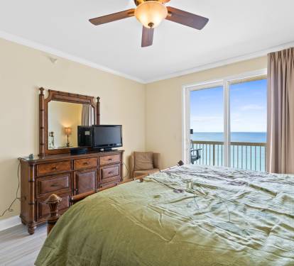 View of the water from your master bed
