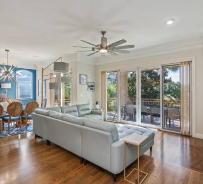 Main living area w/ open sightlines and easy indoor-outdoor flow