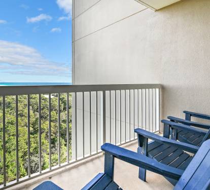 Spacious balcony with gorgeous view