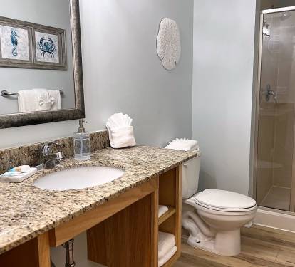 Hallway bathroom