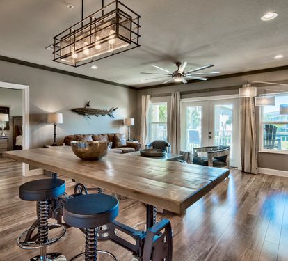 Dining Room with custom furniture