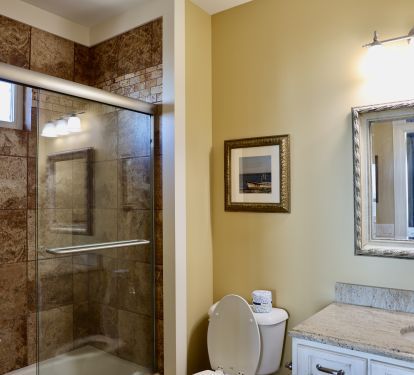 Master Bath with tub shower combo