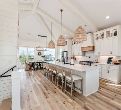 Kitchen Island Seating 6 at Island