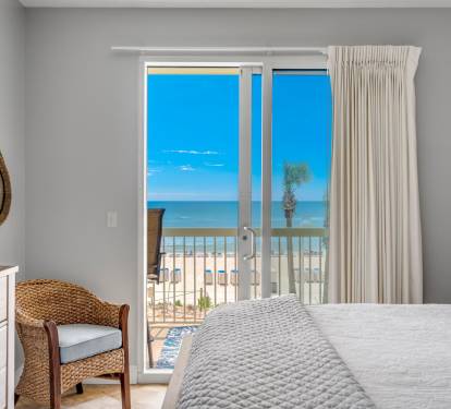 Gulf views from the bedroom