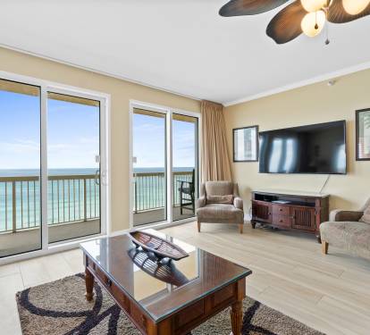 View from the double door to the balcony