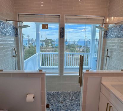 Gorgeous Dual Shower With Luxury Finishes