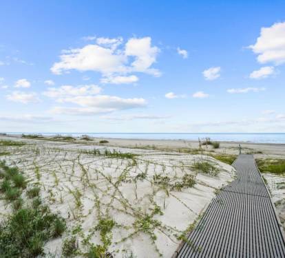 Private Boardwalk Leads to Sandy Beaches
