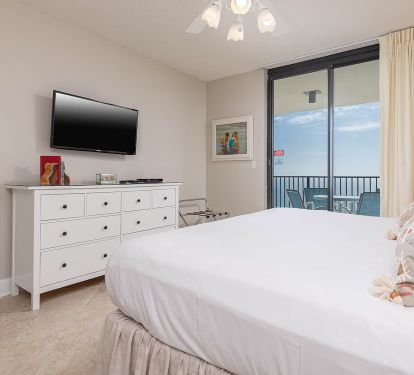 Bedroom with TV