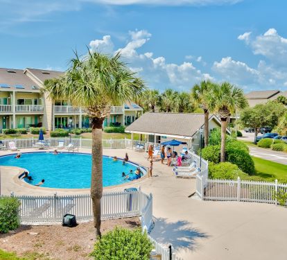 Lakefront pool (heated) is 20 steps from your door