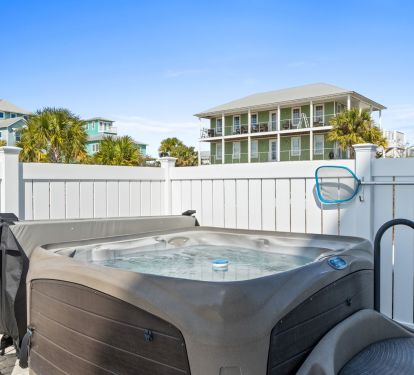 Relax in the soothing hot tub