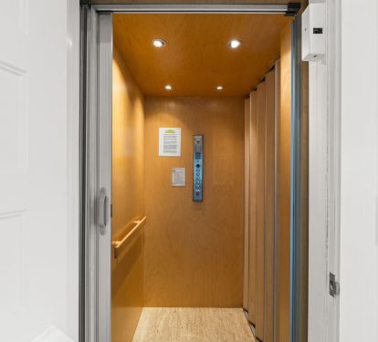 Elevator services all floors 