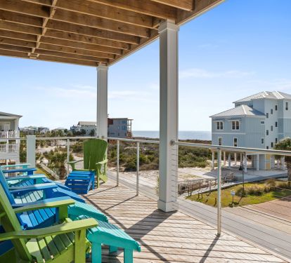 Oversized porches on each floor 