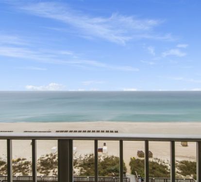 Gulf front balcony to watch the waves crash and maybe spot some dolphins!