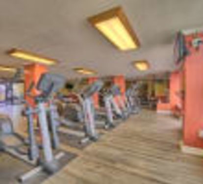 Onsite gym with views of the pool and gulf!