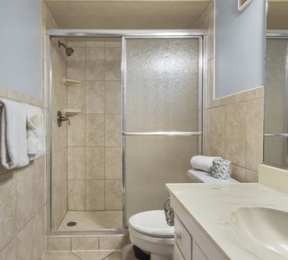 Master bath with walk in shower.