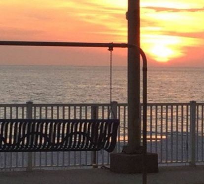 Enjoy the beautiful PCB sunsets from the beach, balcony or gulf side swings!