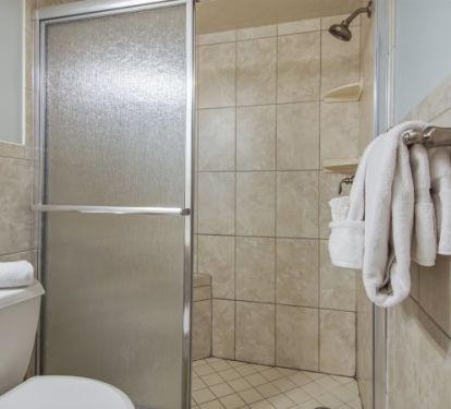Guest bath, with walk in shower.