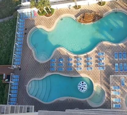 Outdoor Pools - Picture was taken from inside the Condo Looking out Window