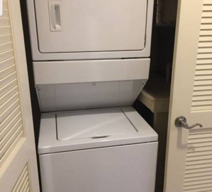 Washer / dryer inside condo