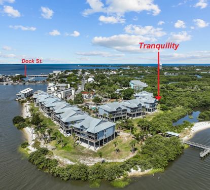 Location map showing proximity to Dock Street (about 3 blocks to Big Dock)