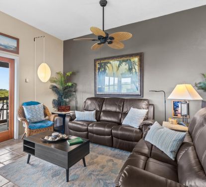 Living Room comfort seats 6 and Dining seats 6.