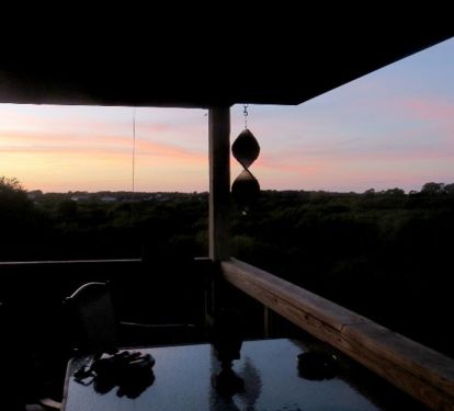 Sunset view from Tranquility's Balcony. 