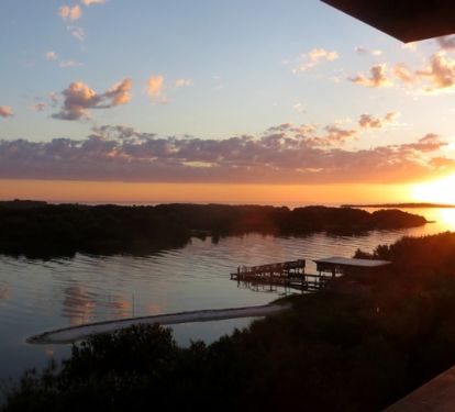 Sunrise from your private balcony in Tranquility.