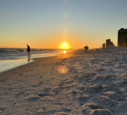 Who doesn't love a great sunset on the beach?  The white sand beach, clear waters, and spectacular sunsets are just better here!