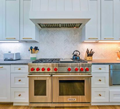 This shows one of two dishwashers.