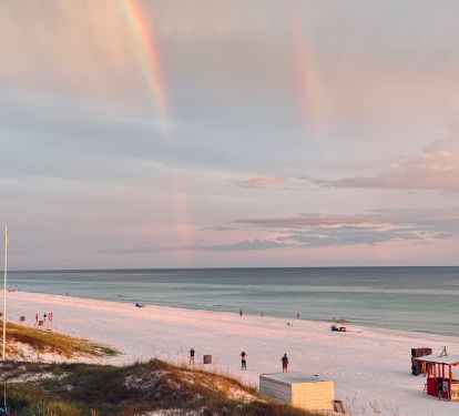 Sunset magic with pink skies and double rainbows over the Gulf. These unforgettable evenings are why guests return year after year&mdash;your front-row seat to nature&rsquo;s best show.