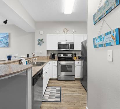 Fully equipped kitchen with all the essentials for cooking and dining