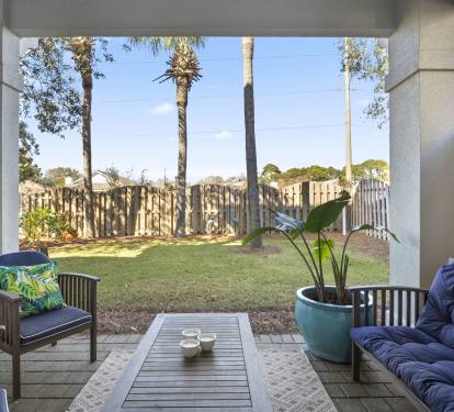 Backyard outdoor seating