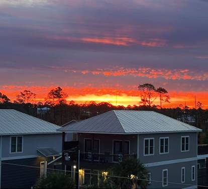 Sunrise from the top porch!