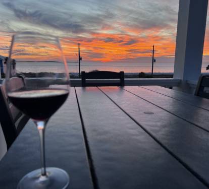 Wine down at sunset!