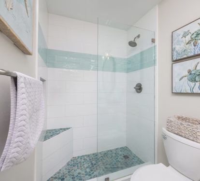 Designer walk-in shower