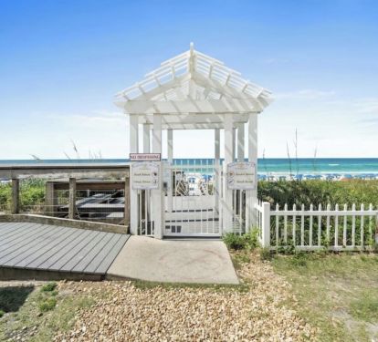 Private gated beach