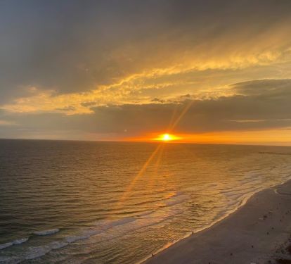 Beautiful sunset that you will get to witness while you stay here!