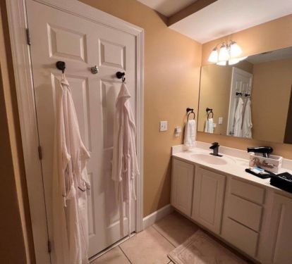 Slip into a comfy bathrobe after ridding your body of the days fatigue.