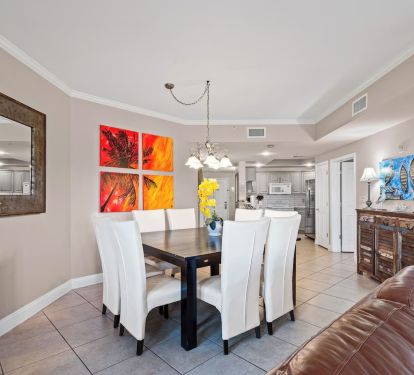 Dining table seats 8